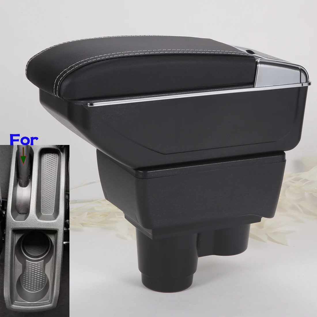 Para Renault Duster caja de reposabrazos para Dacia Duster reposabrazos de coche 2019-2024 piezas de reequipamiento caja de almacenamiento refuerzo aumentar accesorios de coche