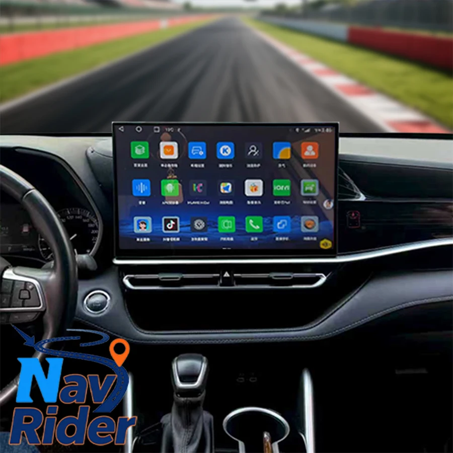 

15,6-дюймовое Android-автомагнитола для Toyota Highlander Crown Kluger GXL 2022-2025: Стерео-мультимедийный плеер, GPS-навигация, CarPlay