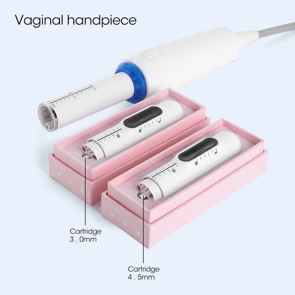 Máquina da cara do ultrassom de HIFU, cartucho vaginal do corpo facial permutável, transdutor antienvelhecimento 2.0 H de HIFU, 10000 tiros, 2024