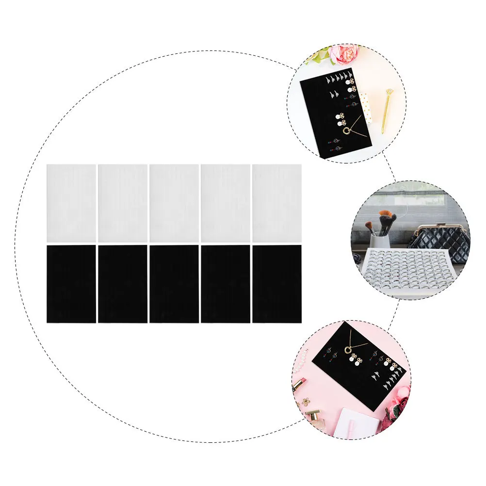 

10Pcs Jewelry Insert Sponge Pad Ring Display Tray Earring Holder Jewelry Organizer Storage Insert Earring Sponge Tray