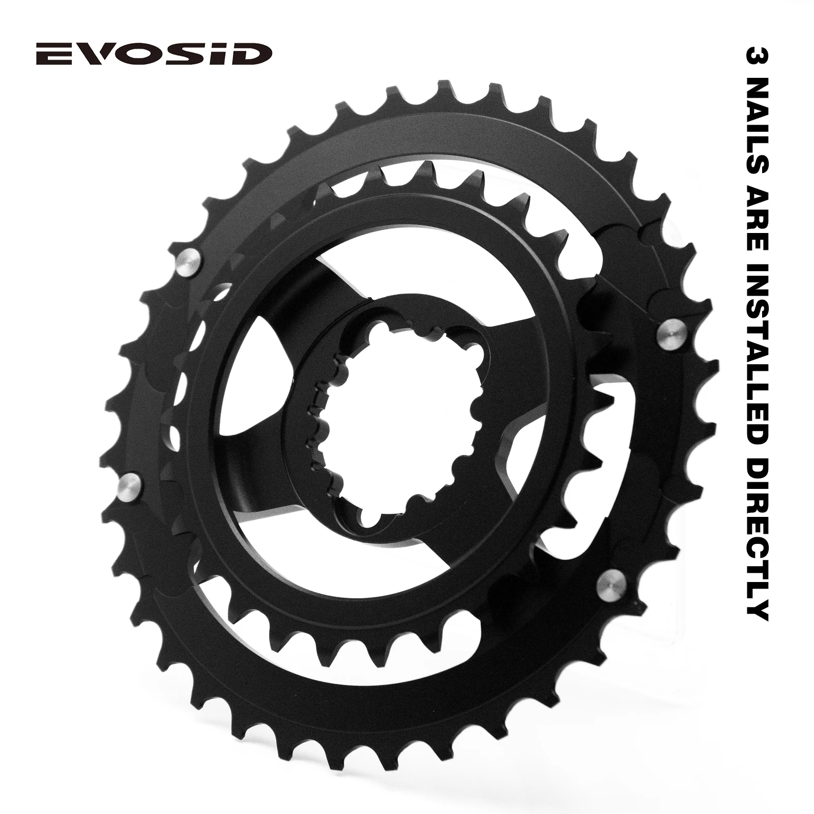 ZEROING MTB Bike Chainwheel 2 x 10 / 11 / 12s Chainrings 36-26T 38-28T Double Disc CNC for SRAM 11/12S