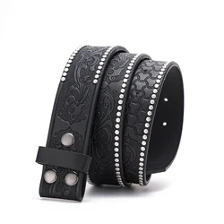 A suitable for leisure business gifts for men and women PU buckle belt (punch)