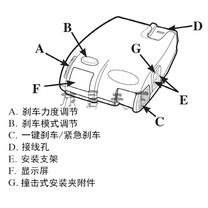 RV Brake Synchronizer Electromagnetic Brake Shaft Non Mechanical Brake Synchronizer Trailer Brake Controller