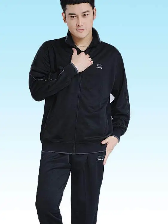 

Мужской комплект беговых костюмов для фитнеса Long Sve, Южная Корея, шелк, весна-осень, новый спортивный повседневный наряд большого размера для отдыха