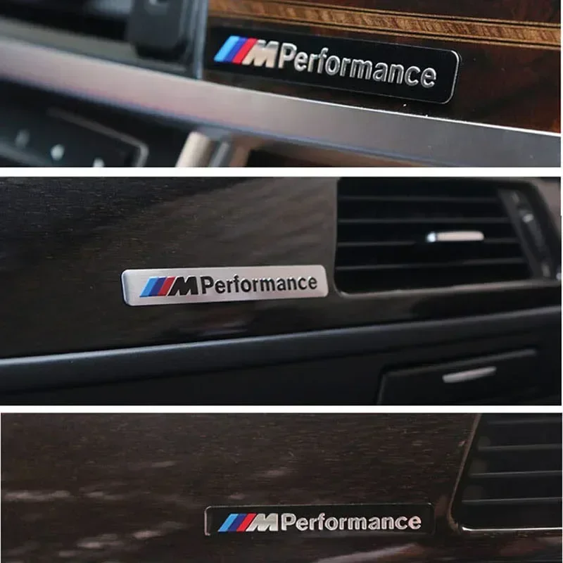 ل BMW M E46 E39 E90 E60 E36 F30 F10 E34 E30 F20 E92 M3 أداء Motorsport شعار سيارة ثلاثية الأبعاد ملصق الألومنيوم شعار شواء شارة #6