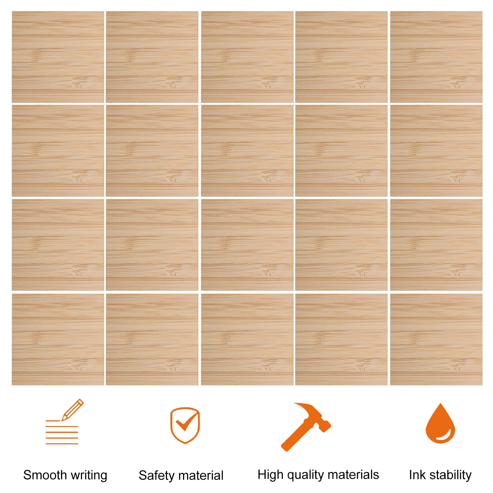 

Gogogmee 20pcs Bamboo Slices Unpainted Craft Blanks Carving Planks Wood Hanging Tags Handmade Birthday Gift