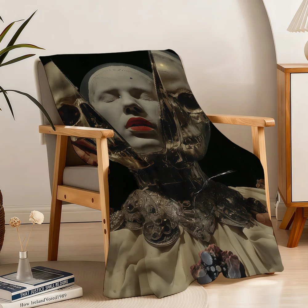 The Blanket Throw Super Cosy Plush Living H-Hirsch Effekt Room Sofa Couch Der Brauch Childish Birthday Gifts