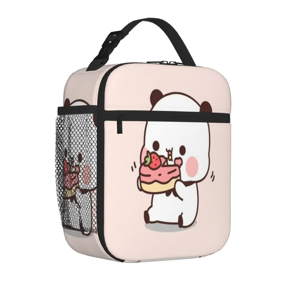 Bestselling Dudu Panda Dudu Panda Cake Mukbang Bubu Dudu Sticker Neutral Tone Lunch Bag Teen School Insulated Lunch Bag