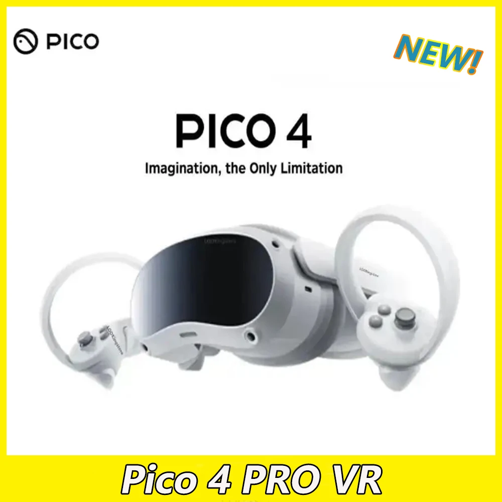 Pico 4 Pro VR Glasses All-in-One (8+512G) 3D 4K Display VR Headset Steam Eye Tracking Facial VR Virtual Reality Metaverse Games