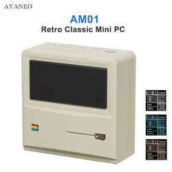 AYANEO-Mini PC Retro AM01 Ryzen7 5700U 5800U Ryzen3 3200U Windows 11 8G/16G/32G DDR4 512G/1T SSD, ordenador de escritorio para juegos