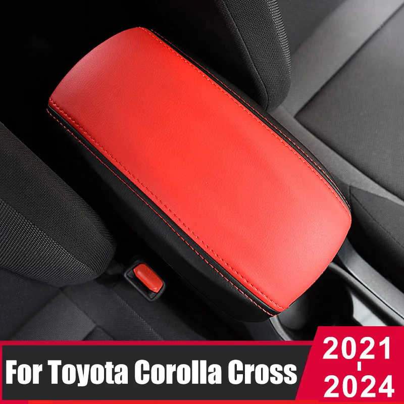 

For Toyota Corolla Cross XG10 2021 2022 2023 2024 Car Armrest Console Pad Cover Cushion Support Box Armrest Top Mats Accessories