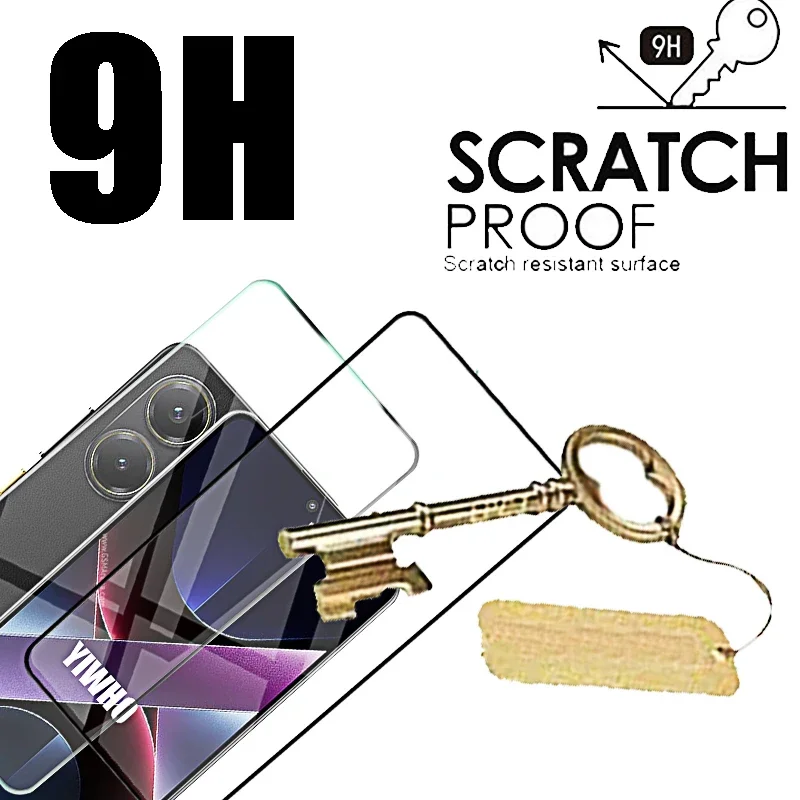 4-1 قطعة الزجاج المقسى ل Xiaomi Poco X7 Pro X6 X5 X4 X3 حامي الشاشة على Pocco Poxo X7pro X 7 6 5 Pro طبقة رقيقة واقية أمامية