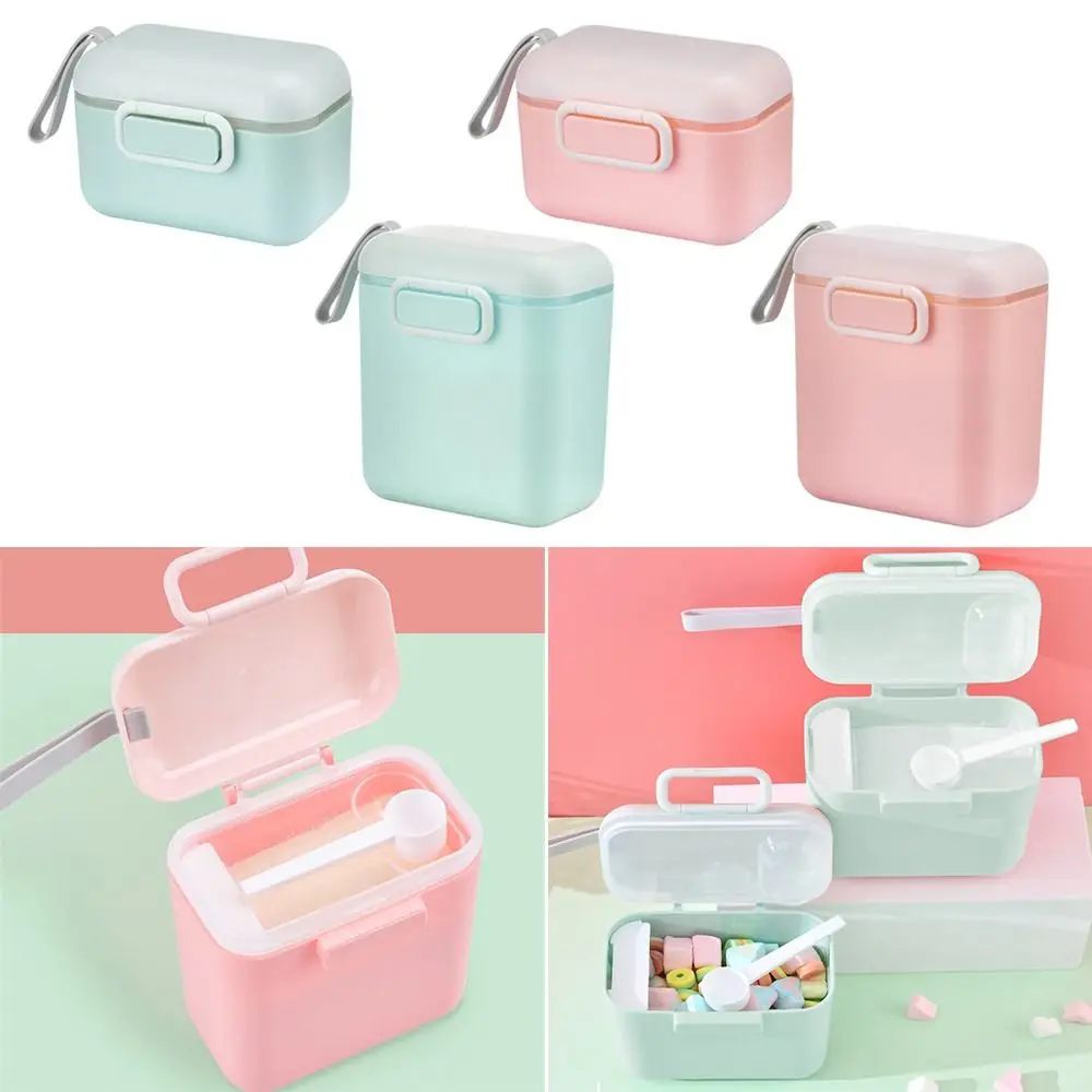 

PP Milk Powder Storage Box Dust-Proof Wide Mouth Snacks Container Convenient Lightweight Formula Dispenser Container Feeding