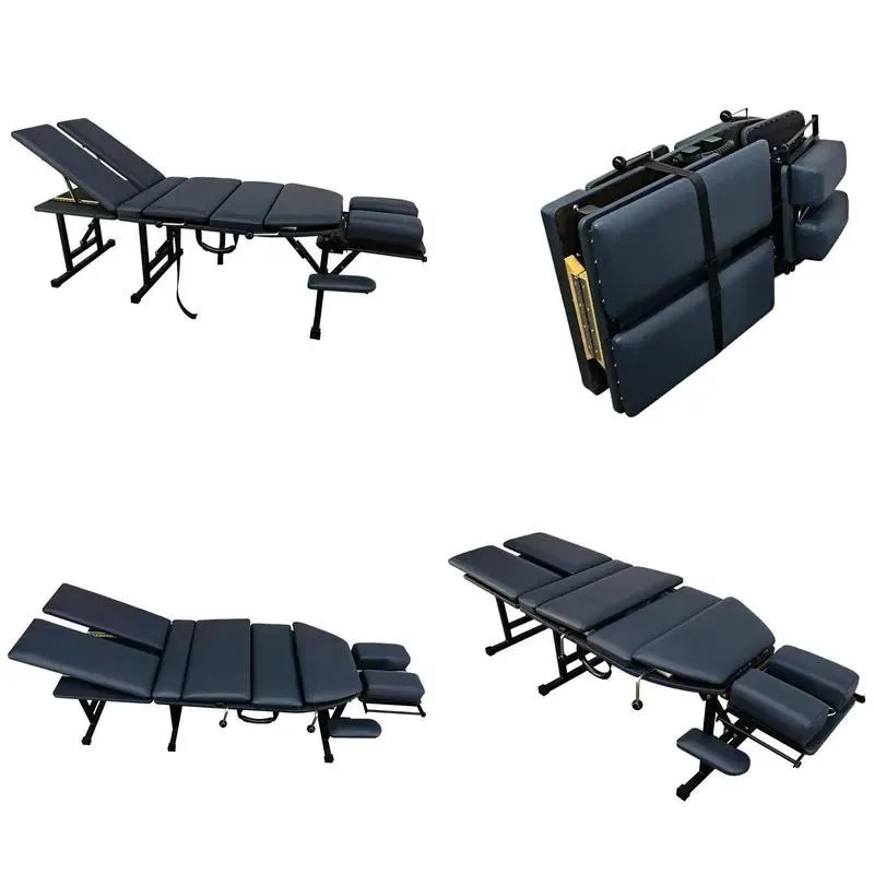 Portable Folding Chiropractic Table Height Adjustable Lift  Treatment Bed