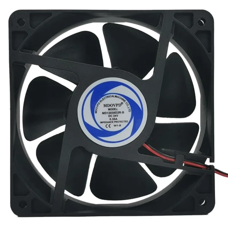 

New Cooler Fan for MD12038D2R 24V 0.35A 12038 12CM Large Air Volume Ball Inverter Cooling Fan 120 * 120 * 38MM