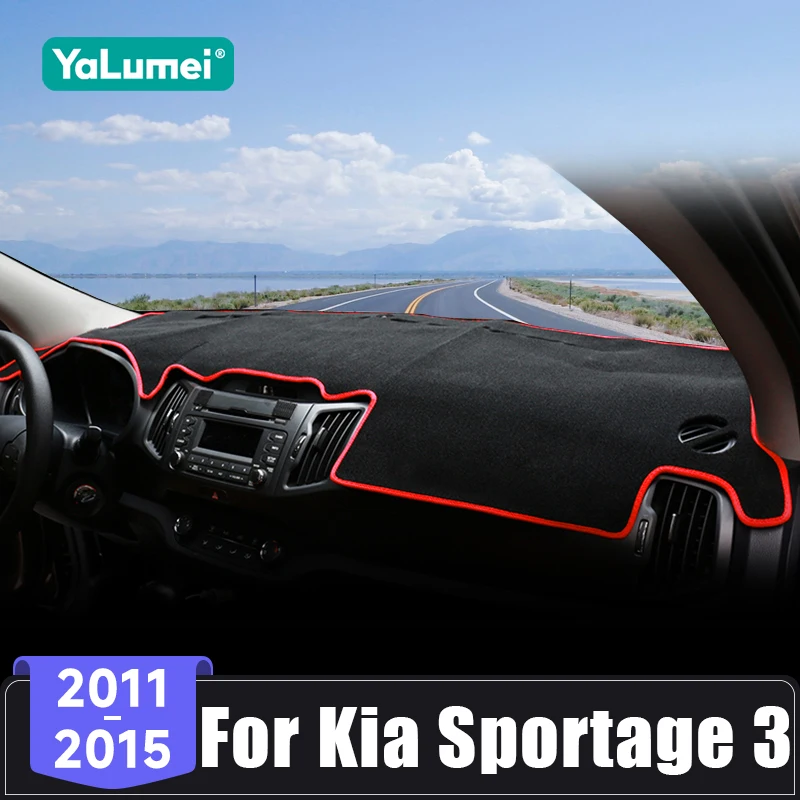 Für Kia Sportage 3 R 2011 2012 2013 2014 2015 Auto Dashboard Abdeckung Instrument Panel Anti-Uv Teppiche Schutz Zubehör