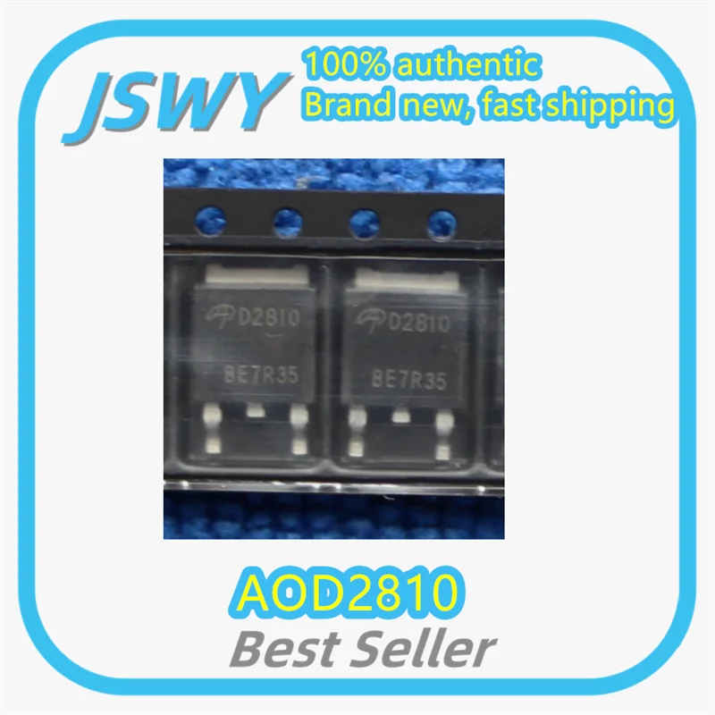 

(10/50pcs) AOD2810 Silk-Screen D2810 TO-252 MOSFET Brand New Original Fast Shipping In Stock