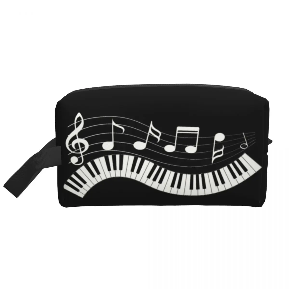 Custom Piano Fantasy Cosmetic Bag Women Cute Large Capacity Fashion Music Note Makeup Case Beauty Storage Toiletry Bags