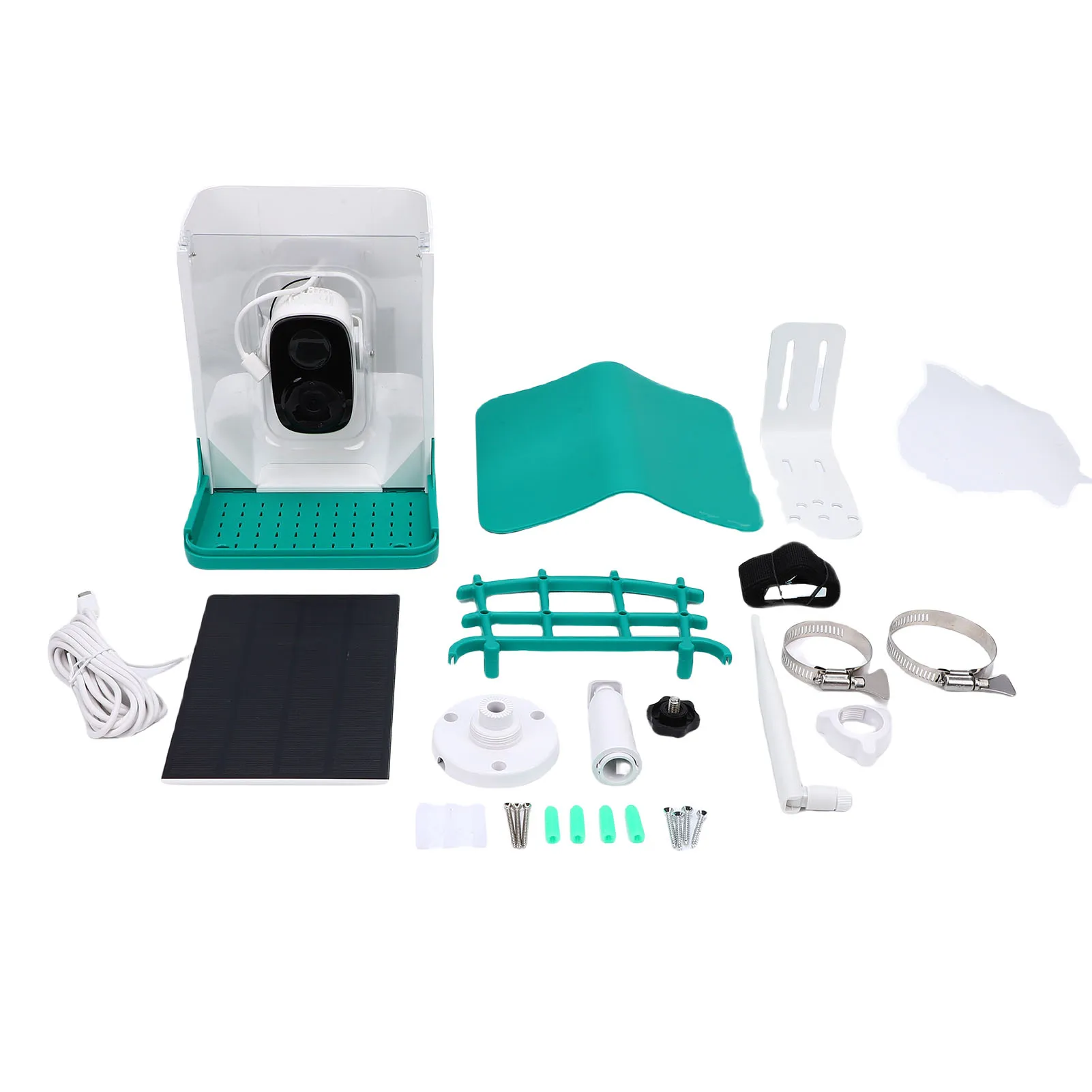 

Smart Bird Feeder with Camera Solar Panel HD Video Weatherproof Bird House for Outdoor Bird Watching