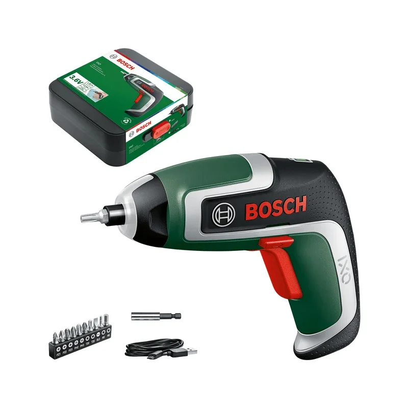 Bosch IXO Cordless Screwdriver 3.6V Usb Rechargeable Multi-Function Mini Electric Drill Screw Driver Portable Power Tool Ixo 7/6