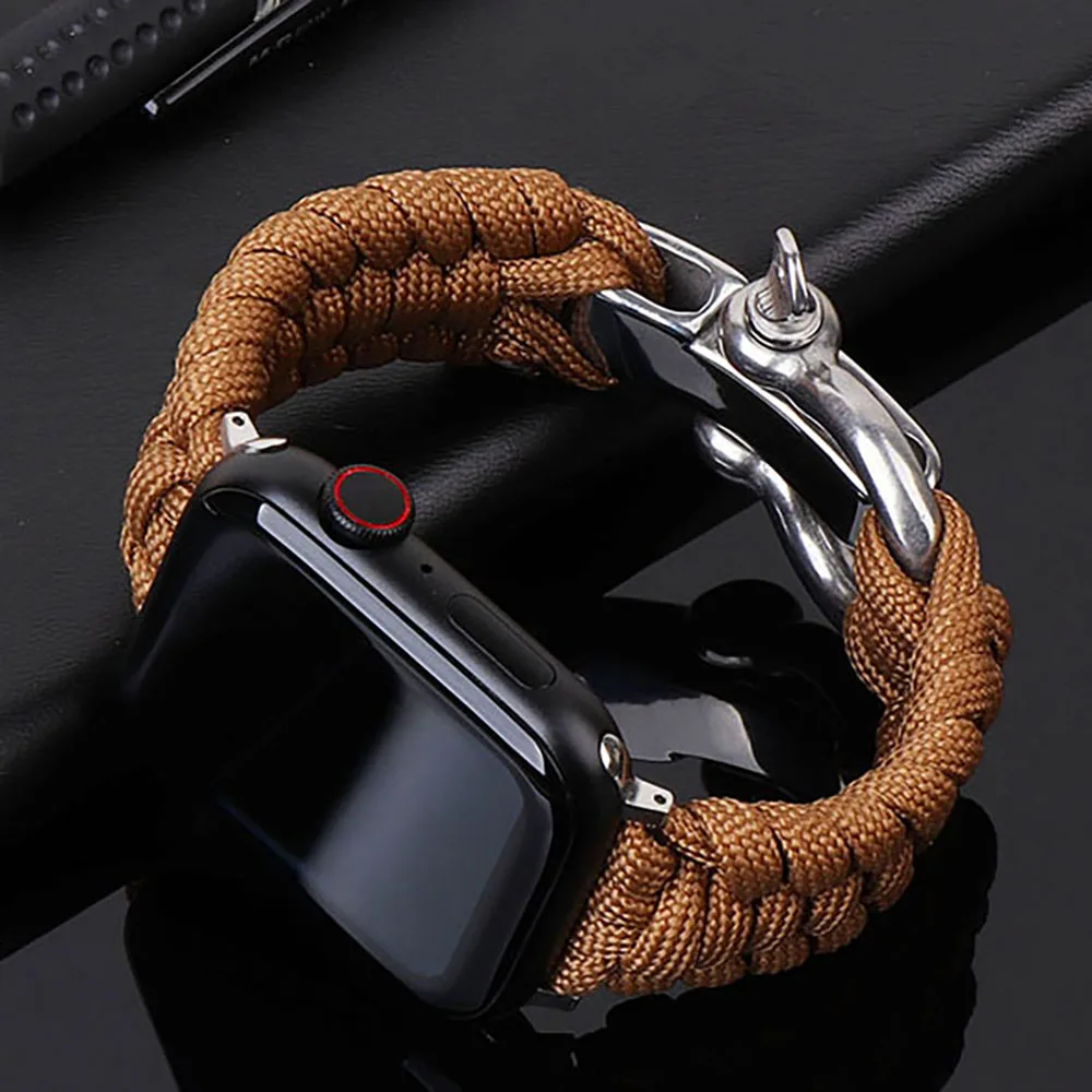 Outdoor Strap For Apple Watch Band Ultra 2 49mm 10 9 8 7 46mm 45mm 41mm Nylon Bracelet iWatch Series SE 6 5 4 3 44mm 42 40mm