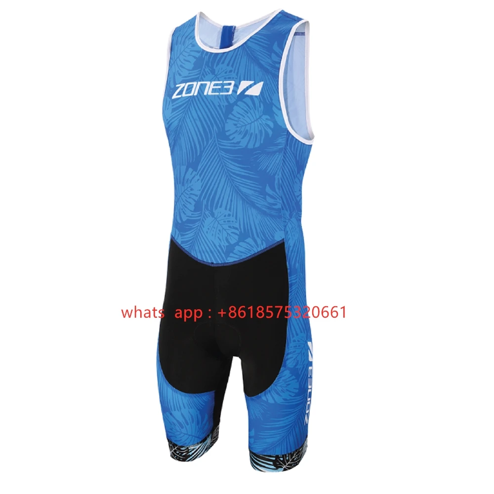 Zone3 Men Cycling Jumpsuit Triathlon Sleeveless Swimming Running Speed Trisuit Ciclismo Road Bike Mtb Uniform Equipment New 2023