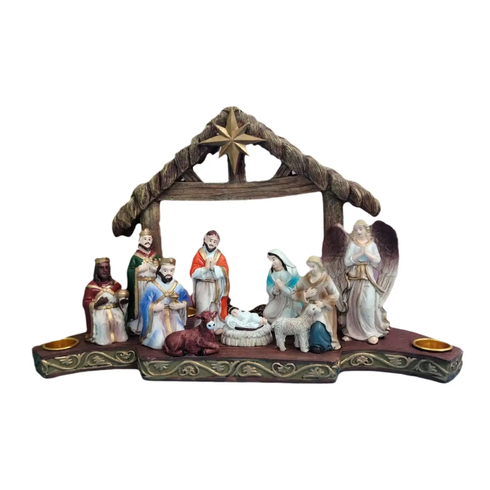 Christmas Nativity Scene Figurine Set Birth of Jesus for Christmas Home