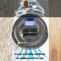 Classy-For Irobot Roomba 600 Series 660/670/680/690/6 Vacuum Cleaner Rubber Brush Hepa Filters Accessories