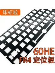 Wooting 60HE Keyboard Plate PC POM FR4 CF and Brass ANSI and ISO( for plate-mounted stab type )