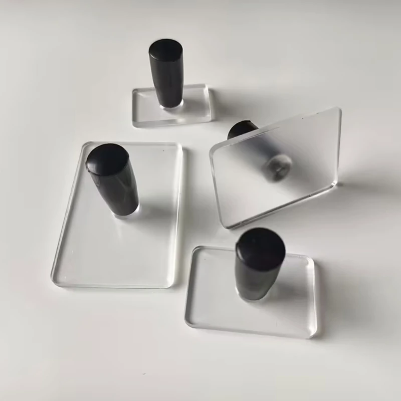 Pack of 4 Transparent Silicone Stamps For Hand Crafts School Projects And Home Decors With Quality Acrylic Materials