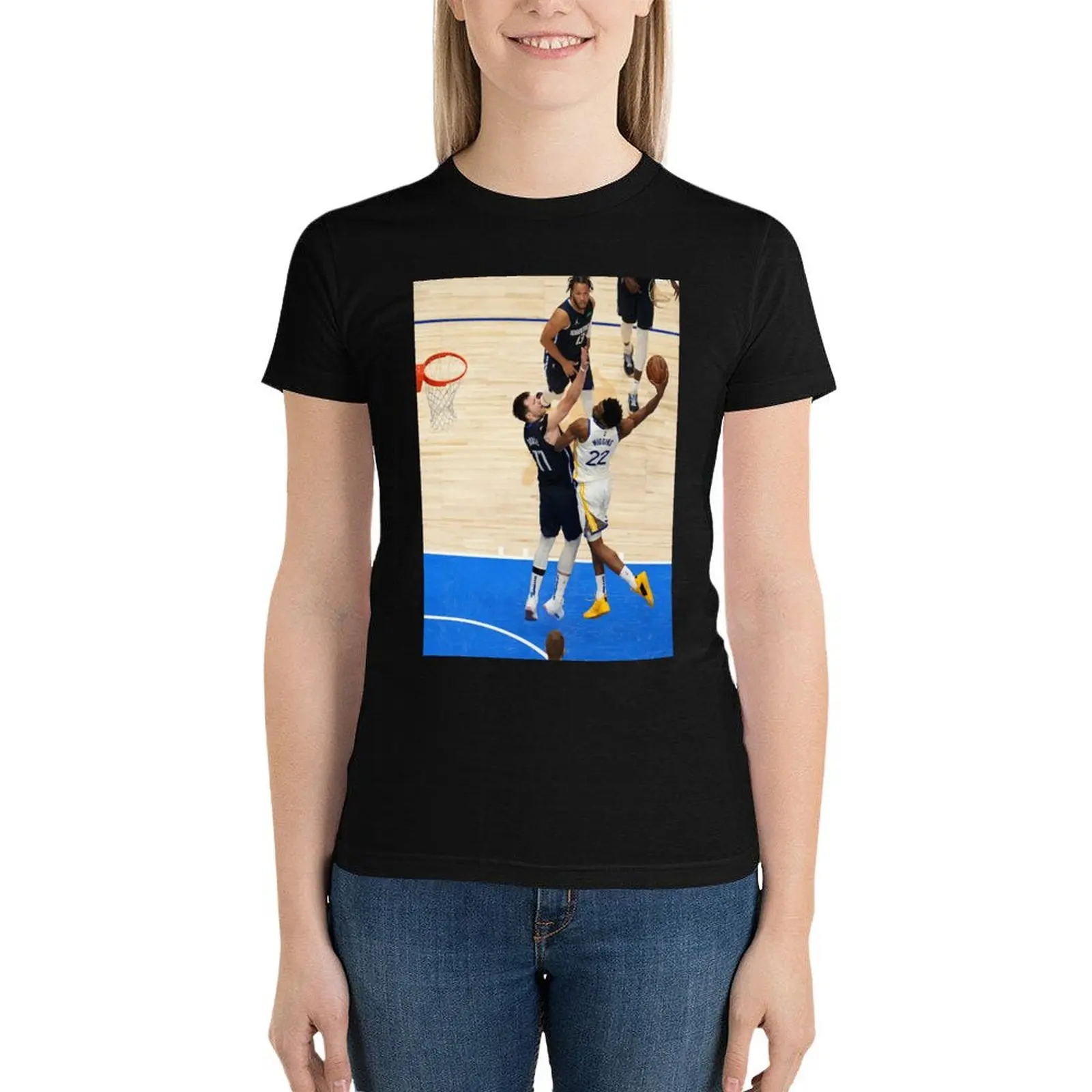 Andrew Wiggins dunk T-Shirt Female clothing shirts graphic tees t-shirt dress for Women sexy