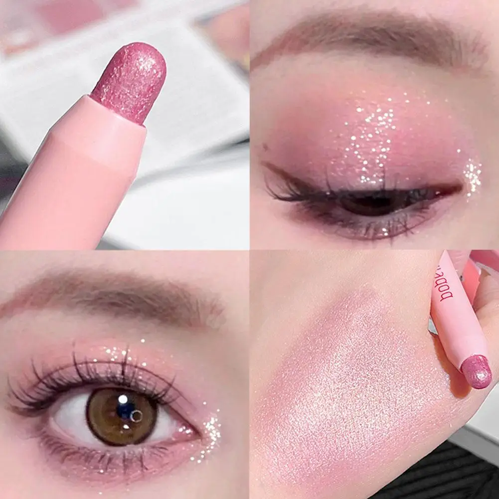 Highlighter Pen para Maquiagem Olhos, Lying Stick, Delineador, Sombra, Silkworm Pen, Clareamento, Alto brilho, B7x6