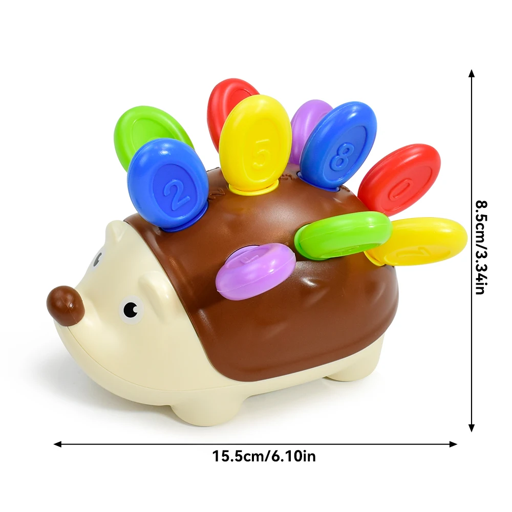 لعبة مطابقة الألوان الرقمية للأطفال على شكل قنفذ لعبة مطابقة الألوان الرقمية للأطفال