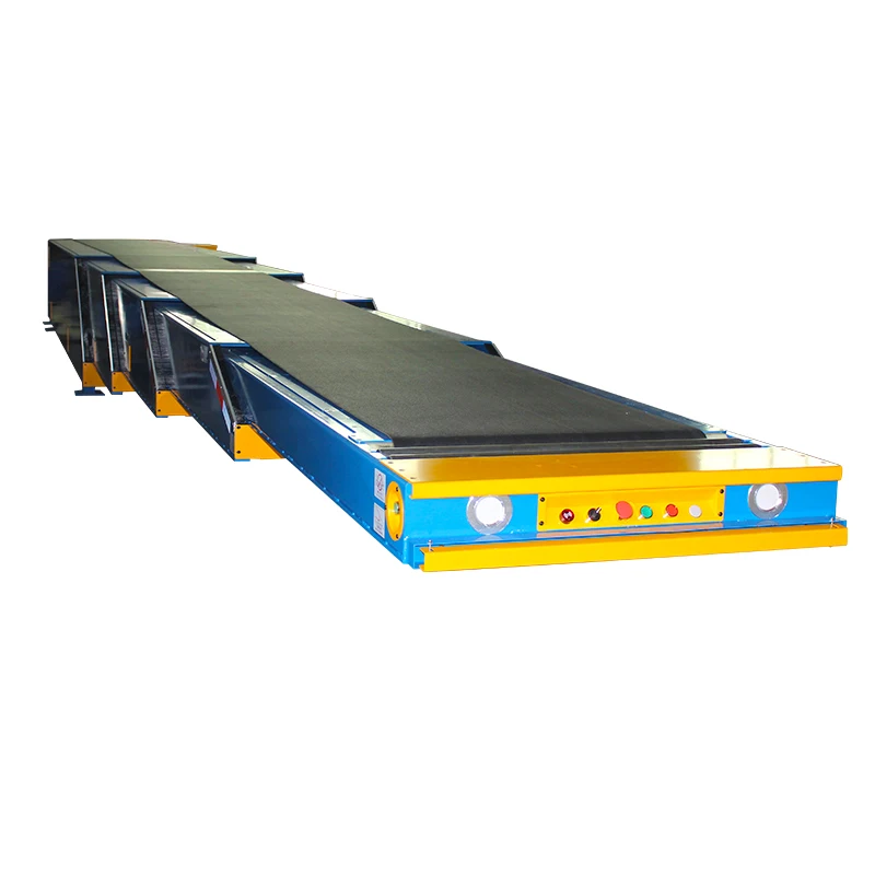 5 Sections Telescopic Belt Conveyors Extendable Hydraulic Conveyor Used for Truck Container Loading Unloading Equipment