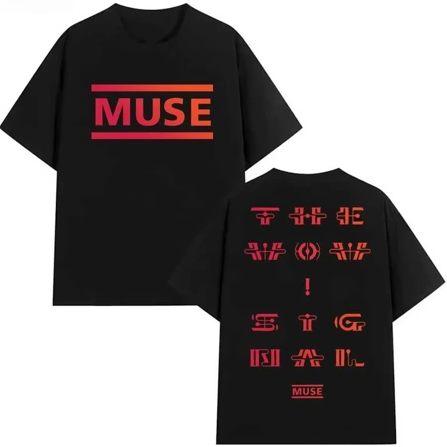 Muse Band Album The Wow! Signal 2026 Merch T Shirt Cotton Men's Clothing Women's T-Shirt Fans Casual Y2k Popular Tour Summer Tee