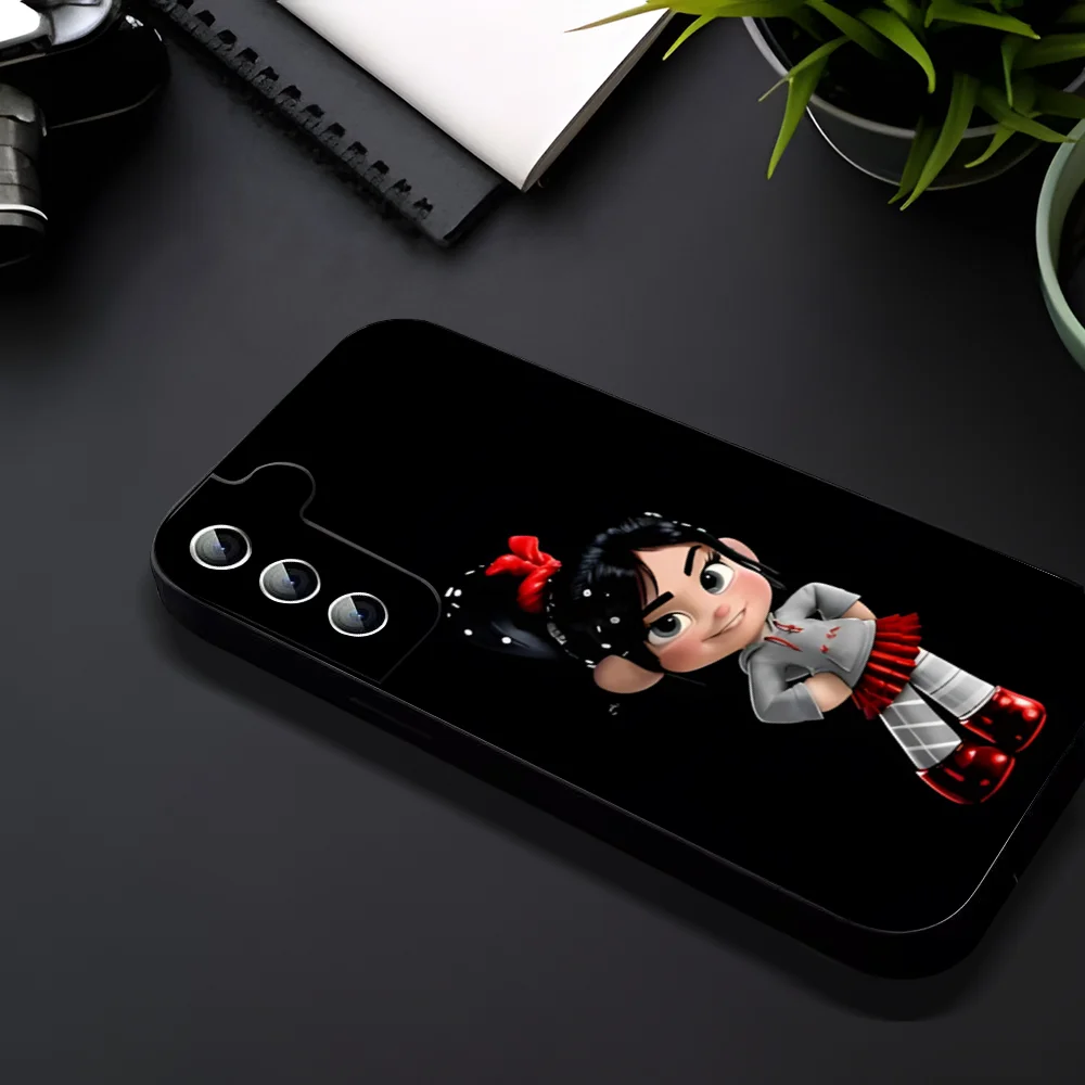 W-Wreck-It Ralph Phone Case For Samsung Galaxy A52 A12 A51 S21 Edge S22ULTRA S23 S20LITE Plus Ultra Black Cover