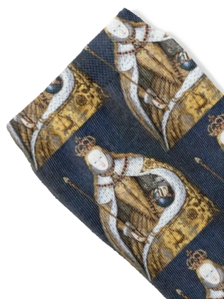 الملكة إليزابيث الأولى صورة الفن الجوارب هدية عيد الميلاد الجمالية الرجعية الجوارب الإناث الرجال #2