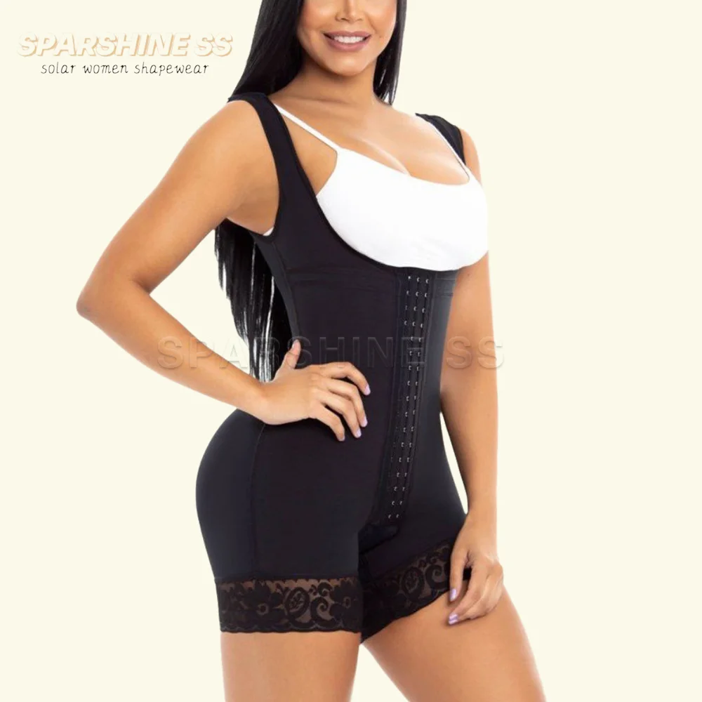 

Colombian Girdles Shapers Open Breasted Sleeveless Bodysuit Waist Trainer Body Shaper Butt Lifting and Abdomen Control Shapewear