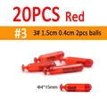 20pcs Red size 3