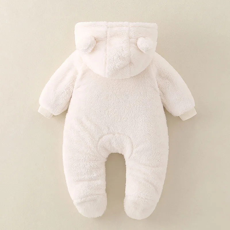 IYEAL IYEAL Baby Winter Clothing Overalls Newborn Baby Soft Plus Velvet Thicker Warm Romper Jumpsuits for Girl Boy Clothes