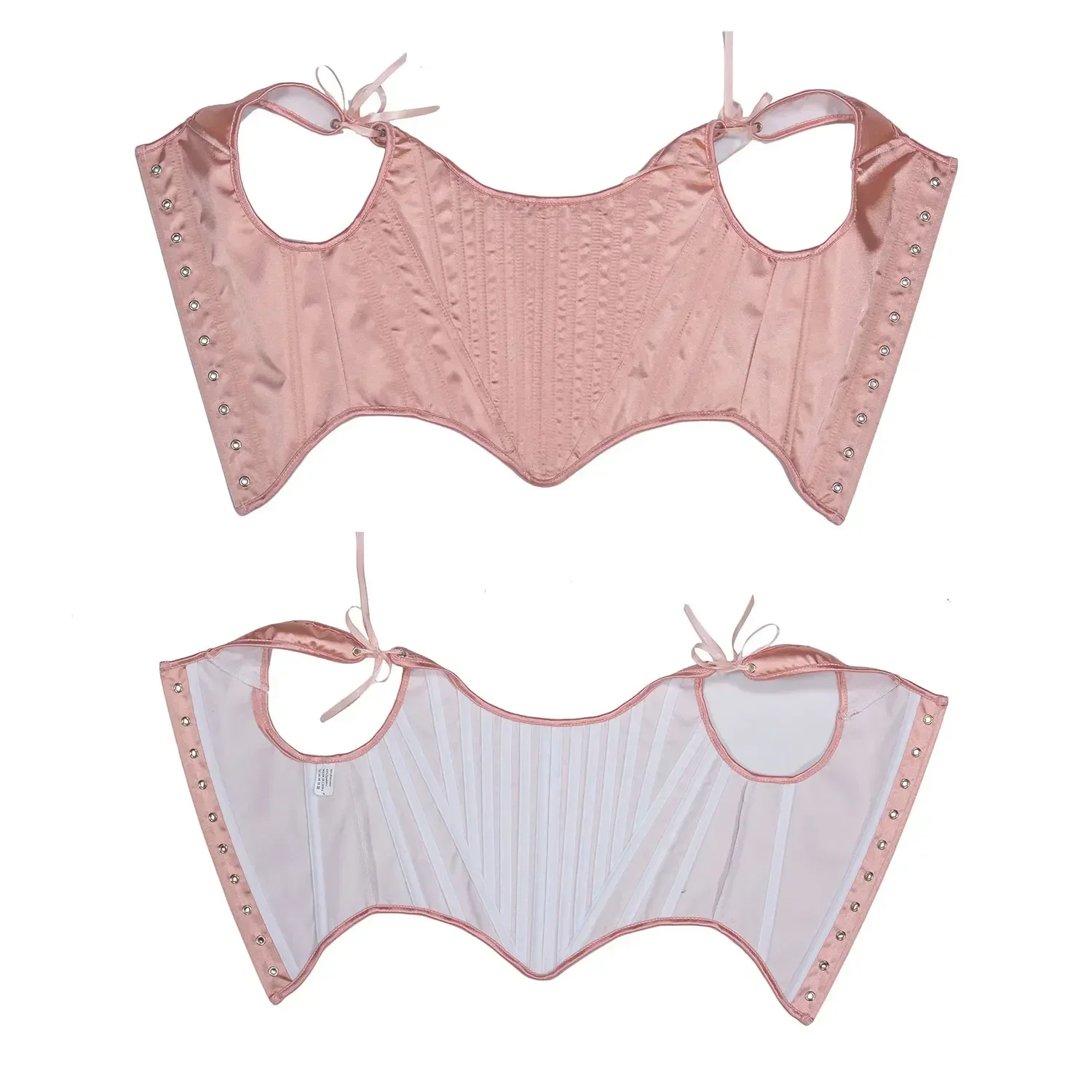 Women New Satin Corselet Vest Sexy Shoulder Straps Slim Short Back Chest Garment Body Shaper Bodices Camisole Tank Tops