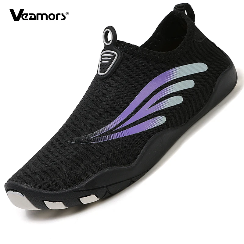 

Дышащая пляжная обувь для воды, мужская и женская легкая быстросохнущая обувь для прогулок, мягкая эластичная подошва, морская обувь для плавания, серфинга