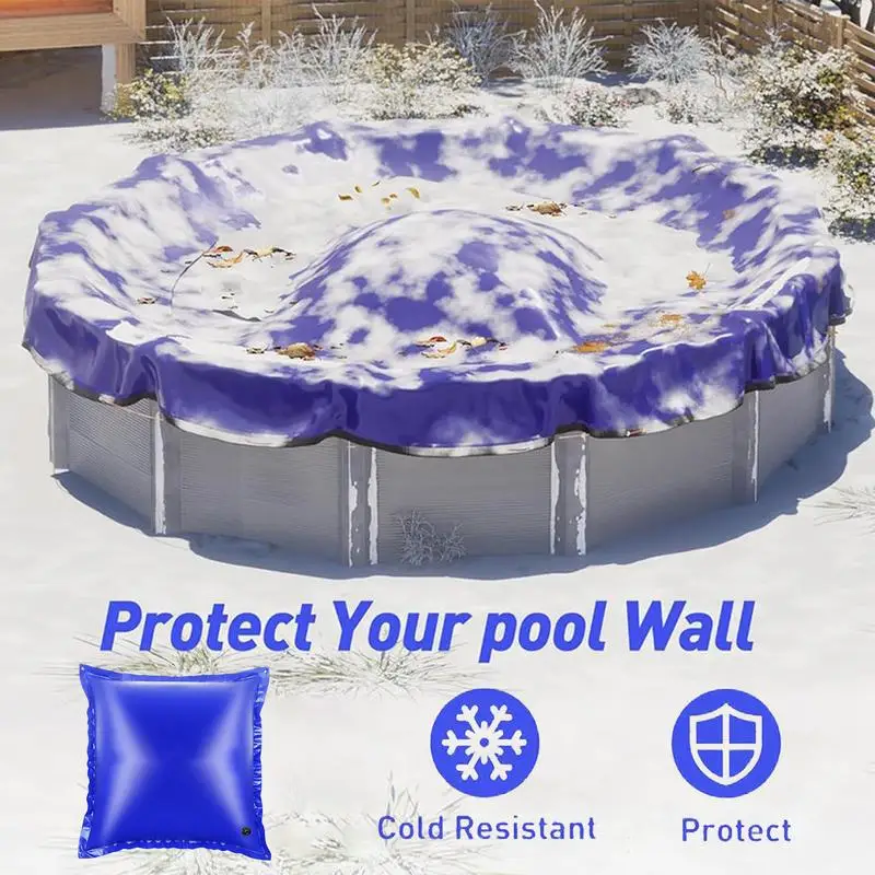 Pool Pillows Floating Extra Thick Pool Cover Air Cushion Cold Resistant Dustproof AboveGround Pool Pillows Disassembly-Free Pad