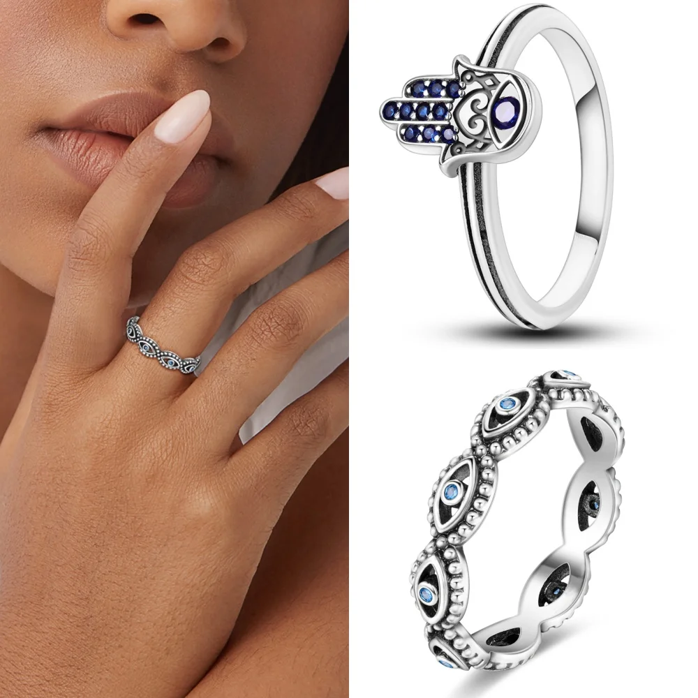 

Закрытое кольцо из серебра 925 пробы с серией религиозных символов для женщин, оригинальный подарок на день Святого Валентина, День рождения, свадебное ювелирное изделие, аксессуары