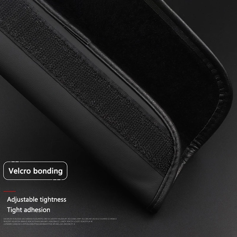 2 قطعة حزام مقعد السيارة الجلدية سلامة الكتف وسادة غطاء للحماية لشركة هيونداي I10 I20 I30 IX20 IX35 توكسون سولاريس أكسنت أزيرا #6