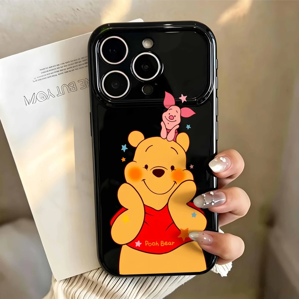 Pooh Bear And Piglet Disney For Apple iPhone 17 16 15 14 13 12 Mini 11 Pro Max Bubble Heart Cover Funda Silicone Soft Phone Case view 6