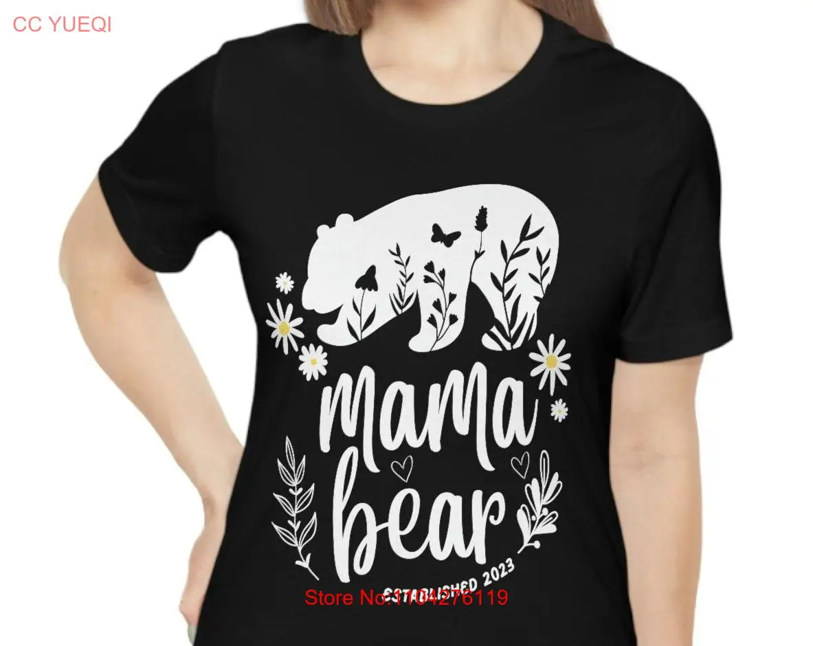 New Mama Bear T Shirt Mothers day Funny mom baby shower Momma Animal Nature Lover long or short sleeves