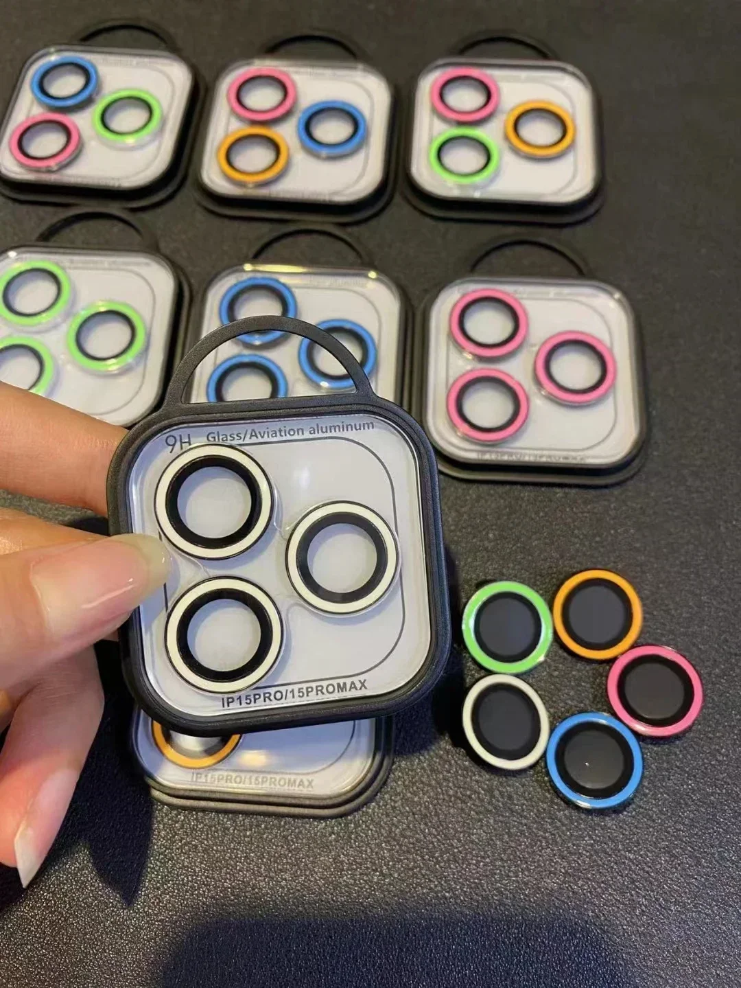 IPhone用の明るいカメラレンズガラス,iPhone 13,12 mini,11 pro max,14 plus,13mini, 13pro用の強化ガラススクリーンプロテクター