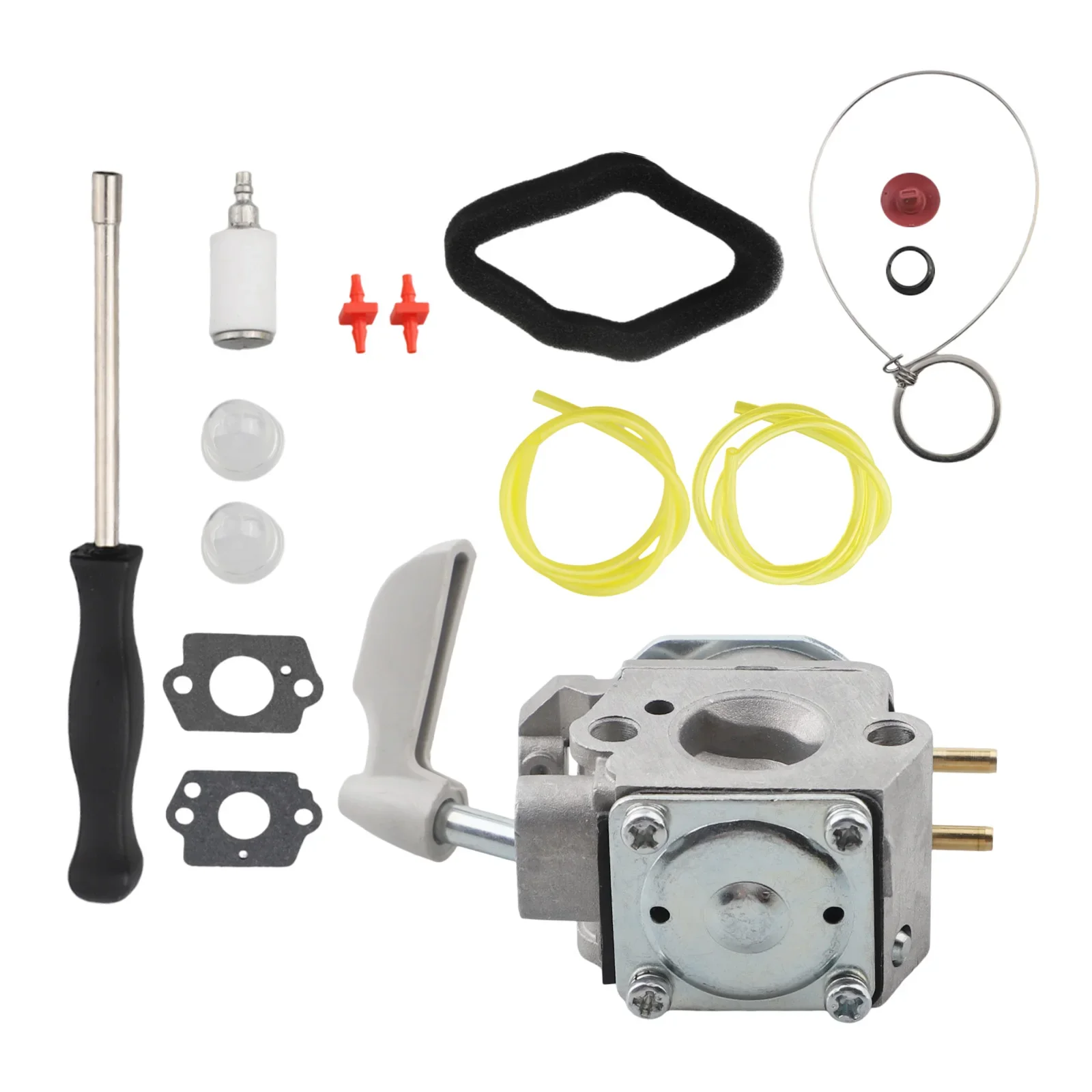 

Comprehensive Carburetor Maintenance Kit for Homelite Leaf Blow Model UT09526 & 26B Including Air Filter and Gasket Components