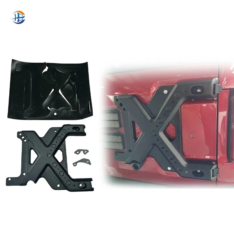 

Good Quality and Price of Spare Tire Carrier Rear Door Strengthening Bracket Tail Door Reinforced Hinge for Bronco Accessories